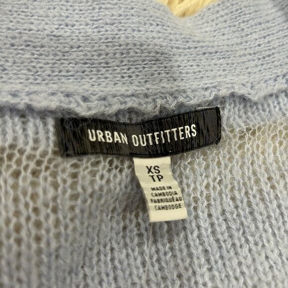 Urban Outfitters Lightweight Light blue oversized cardigan Size XS New - Picture 7 of 9